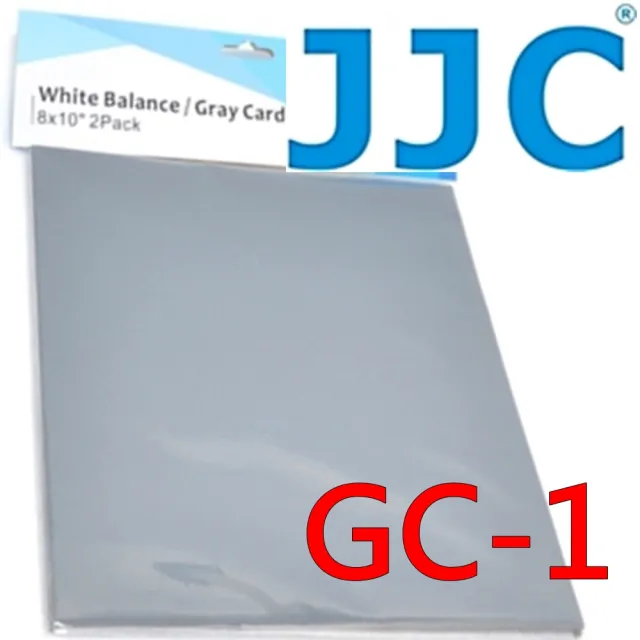 【JJC】二合一18%灰卡+90%反射白平衡卡2片裝GC-1(A4大小約20x25cm 可測光 校正white balance)