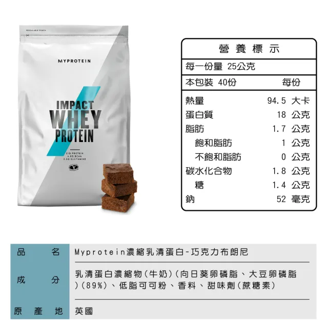 【MYPROTEIN】濃縮乳清蛋白1KG 2入組(多口味可選)