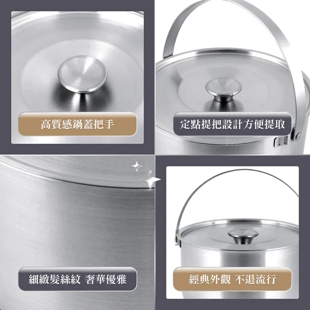 【CHEF 掌廚】316不鏽鋼加厚手提3入調理鍋(16cm+19cm+22cm/台灣製IH爐可用鍋)