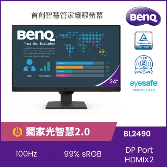 Lenovo T24i-30平面商用護眼螢幕(24型/FHD