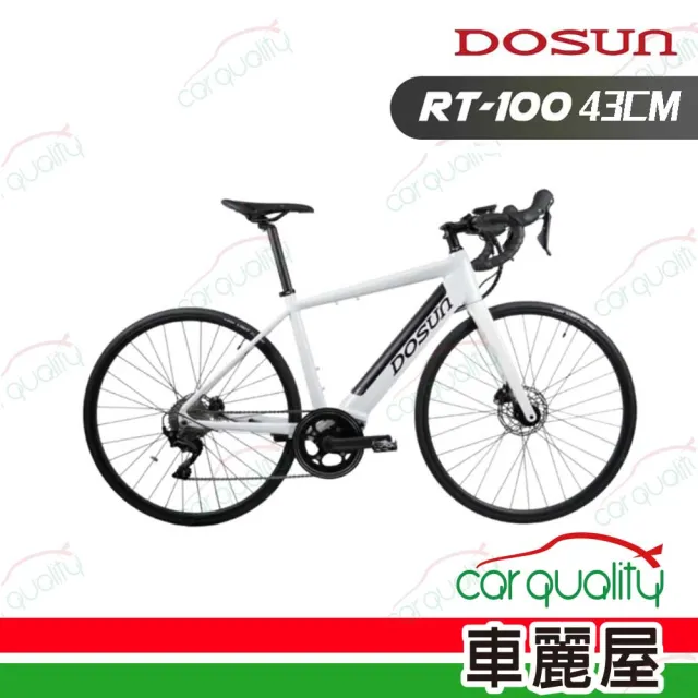 【DOSUN】電動輔助自行車/腳踏車 RT100 43CM 油壓碟 白(車麗屋)