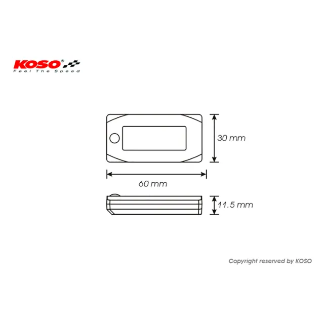 【KOSO】迷你 MINI 3 碼表 缸頭溫度表 白光(噴射車種專用)