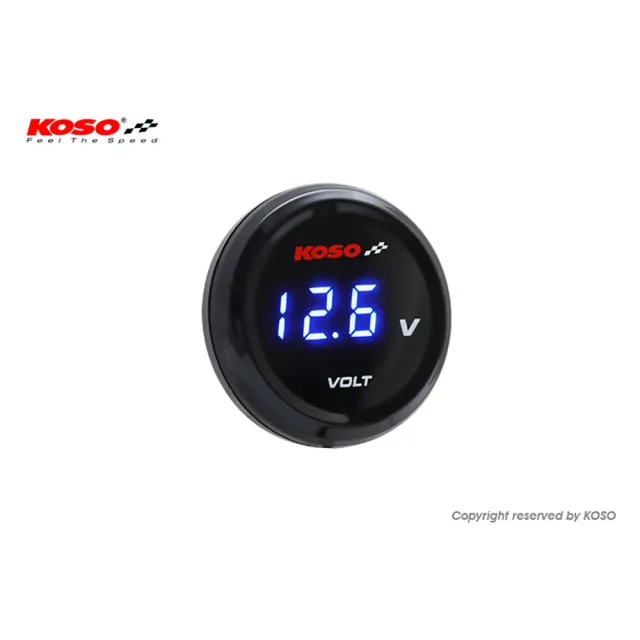 【KOSO】圓形 超薄電壓錶、碼錶(電壓表、碼表)