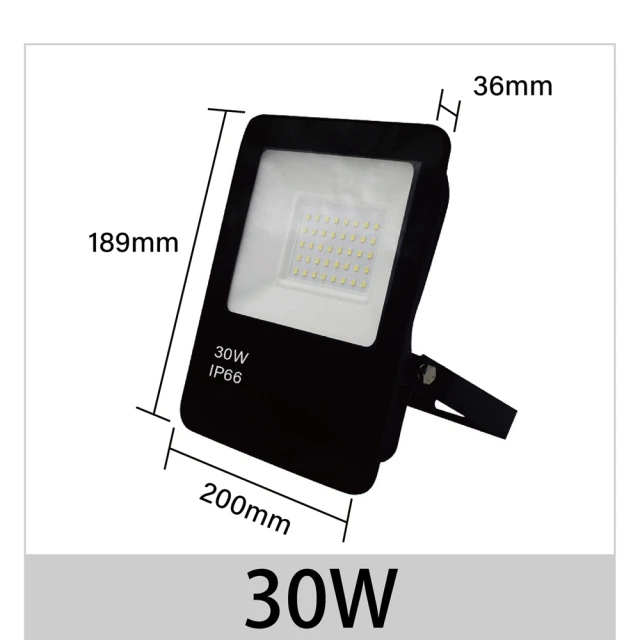 青禾坊 歐奇OC 30W LED 戶外防水投光燈 投射燈-4入(超薄 IP66投射燈 CNS認證)