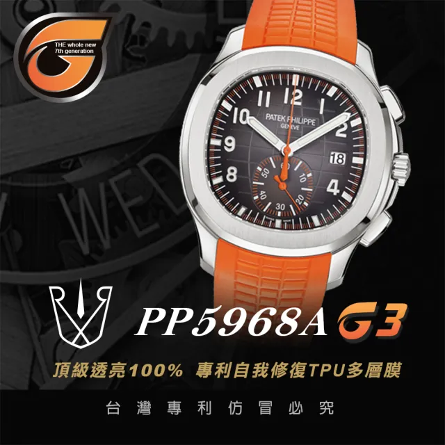 【RX8-G3】第7代保護膜 Patek Philippe百達翡麗 膠帶款 系列腕錶、手錶貼膜(不含手錶)