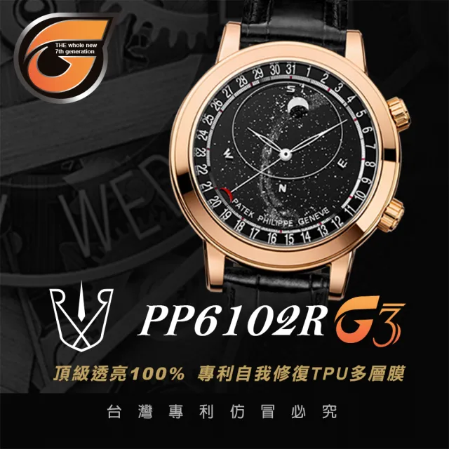 【RX8-G3】第7代保護膜 Patek Philippe百達翡麗 膠帶款 系列腕錶、手錶貼膜(不含手錶)