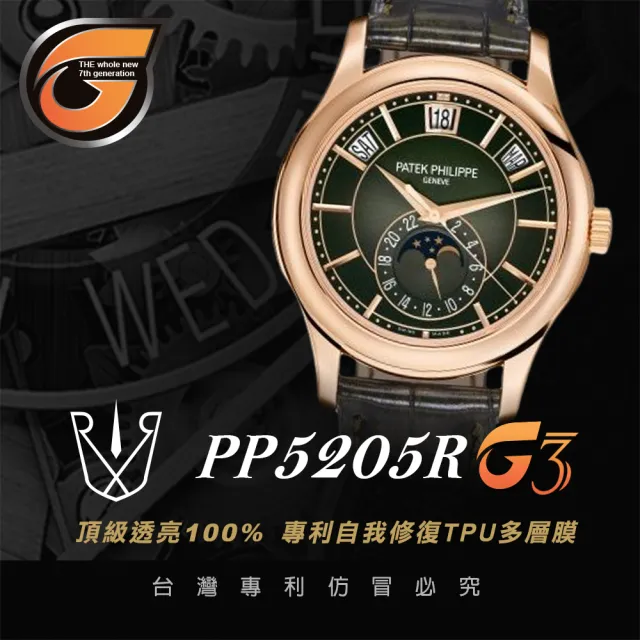 【RX8-G3】第7代保護膜 Patek Philippe百達翡麗 膠帶款 系列腕錶、手錶貼膜(不含手錶)