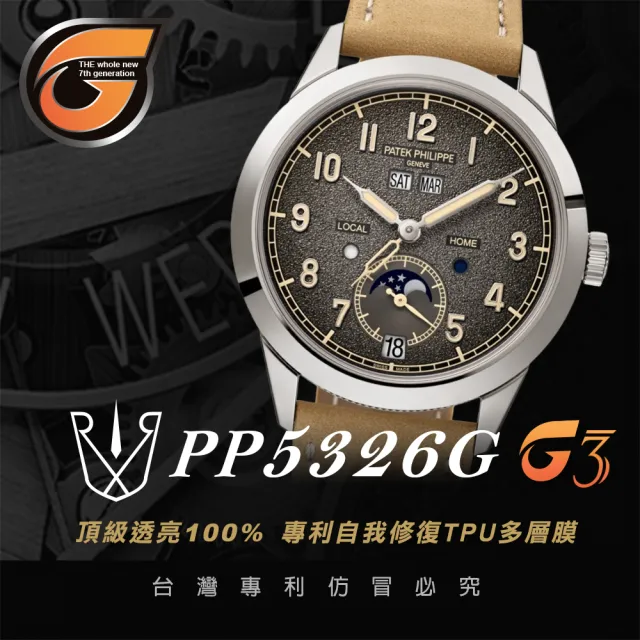 【RX8-G3】第7代保護膜 Patek Philippe百達翡麗 膠帶款 系列腕錶、手錶貼膜(不含手錶)