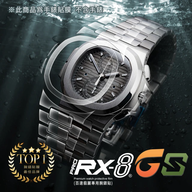 RX-8 第7代保護膜 Patek Philippe百達翡麗 鍊帶款 系列貼膜 含鏡面、外圈(不含手錶)