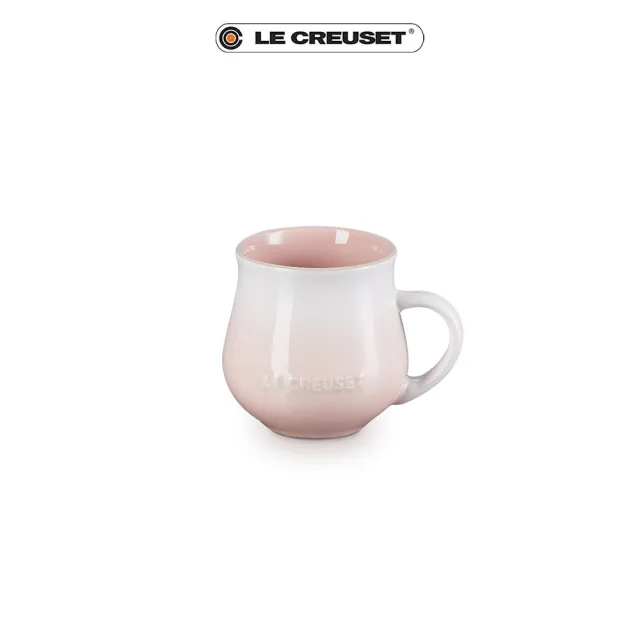 【Le Creuset】瓷器輕荷漫舞系列馬克杯320ml(湖水綠/淡粉紫/貝殼粉 3色選1)