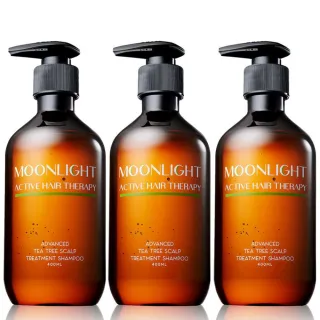 【Moonlight】進化版茶樹控油淨化洗髮精 400mL x3(告別油膩 去味淨化)