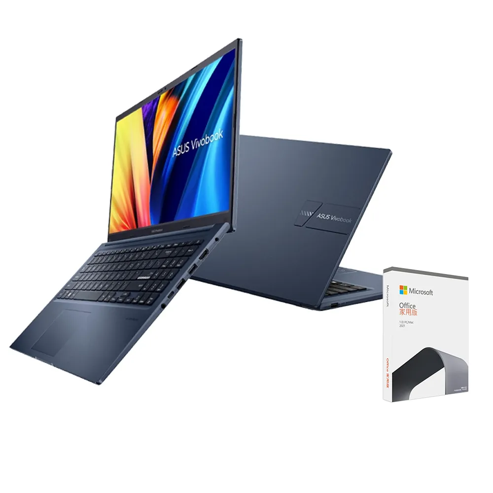 【ASUS】Office 2021組★15.6吋i3效能筆電(VivoBook X1504ZA/i3-1215U/8G/512G SSD/W11)