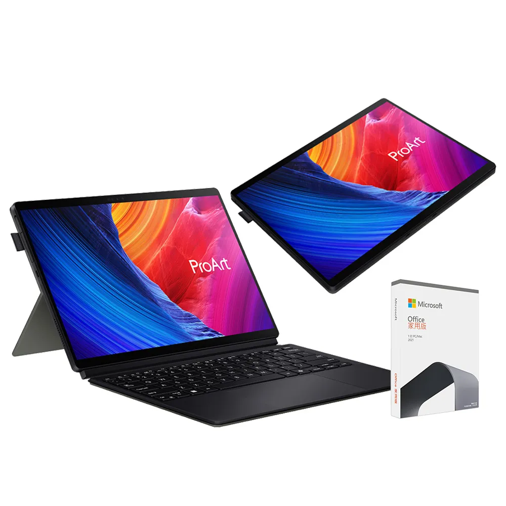 【ASUS】Office 2021組★13.3吋Copilot+PC觸控AI筆電(ProArt PZ13 HT5306QA/Snapdragon X Plus/16G/1TB/W11