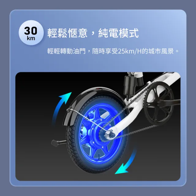 【小米】Baicycle S3 電動腳踏車 smart3.0(折疊車 腳踏車 小白電動助力自行車)