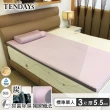 【TENDAYS】玩色柔眠記憶床3尺標準單人(薰衣紫 5.5cm厚 可捲收薄墊)