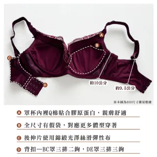 【Swear 思薇爾】浮花金萃系列B-E罩軟鋼圈蕾絲刺繡集中包覆女內衣(橡灰色)