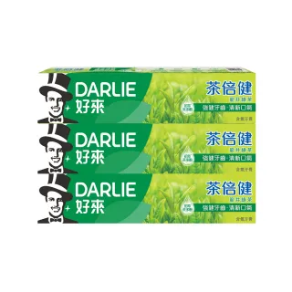 【DARLIE 好來】茶倍健龍井綠茶牙膏140gX3入(口腔保健/口氣清新)