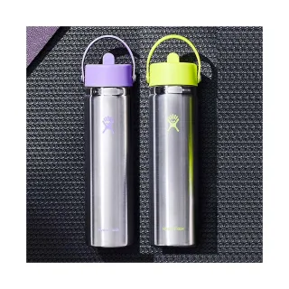 【Hydro Flask】24oz/709ml 寬口 吸管 真空 保溫瓶 原色/萊姆綠 紫羅蘭(保溫 保冰 保冷 大容量 手搖杯)