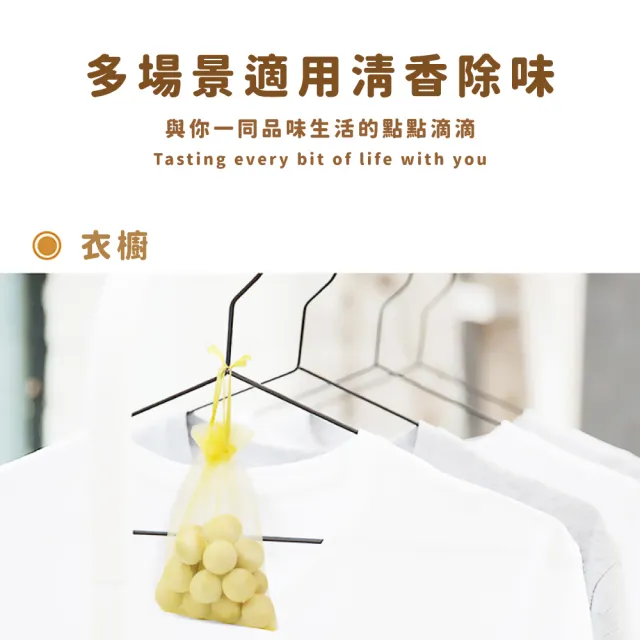 【天然防潮】防蟲香樟木球20顆-附紗袋(防蛀 驅蟲 防霉 除異味 樟腦丸 防蟑螂 除味球 香薰木 乾燥劑)