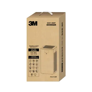 【3M】原廠濾網 全濾型空氣清淨機高效除醛濾網2片組 S501-NWF(適用機型：FA-S501)