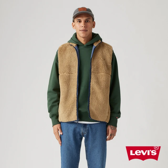 LEVIS 官方旗艦 男款 刷毛卡其背心 人氣新品 A8573-0000