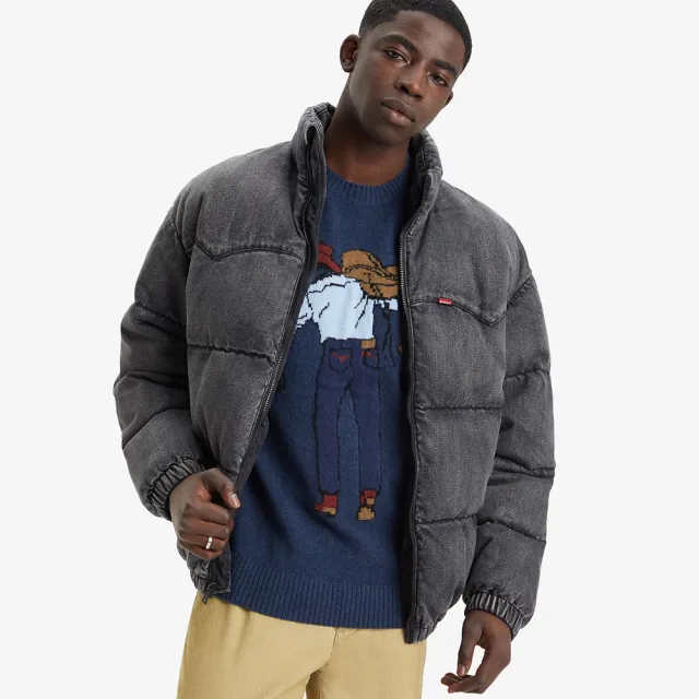 【LEVIS】男款 羊毛針織長袖毛衣 熱賣單品 A4320-0019