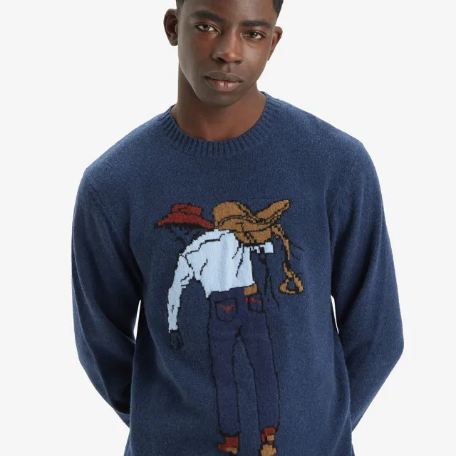 【LEVIS】男款 羊毛針織長袖毛衣 熱賣單品 A4320-0019