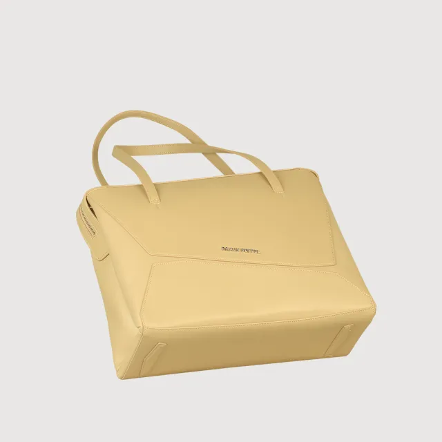 【BRAUN BUFFEL 德國小金牛】福利出清品 阿格瑪 托特包-淺棕色(BF826-58-CR) 女包送禮推薦