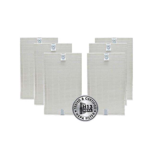 【PUREBURG】6入組-適用Honeywell HPA-100 HAP-200 300 Insight5150 5250 5350 空氣清淨機濾網