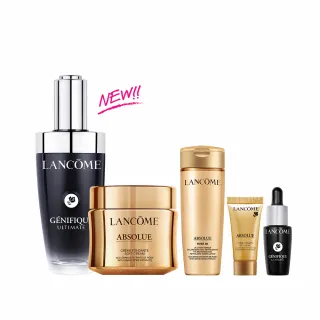 【蘭蔻】官方直營 NEW超極限絕對完美組(LANCOME/小黑瓶PRO/玫瑰乳霜/雙入組/全新升級)