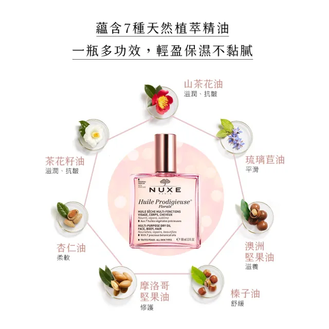 【NUXE 巴黎歐樹】全效花香精華油 100ml(送晶亮油20ml)