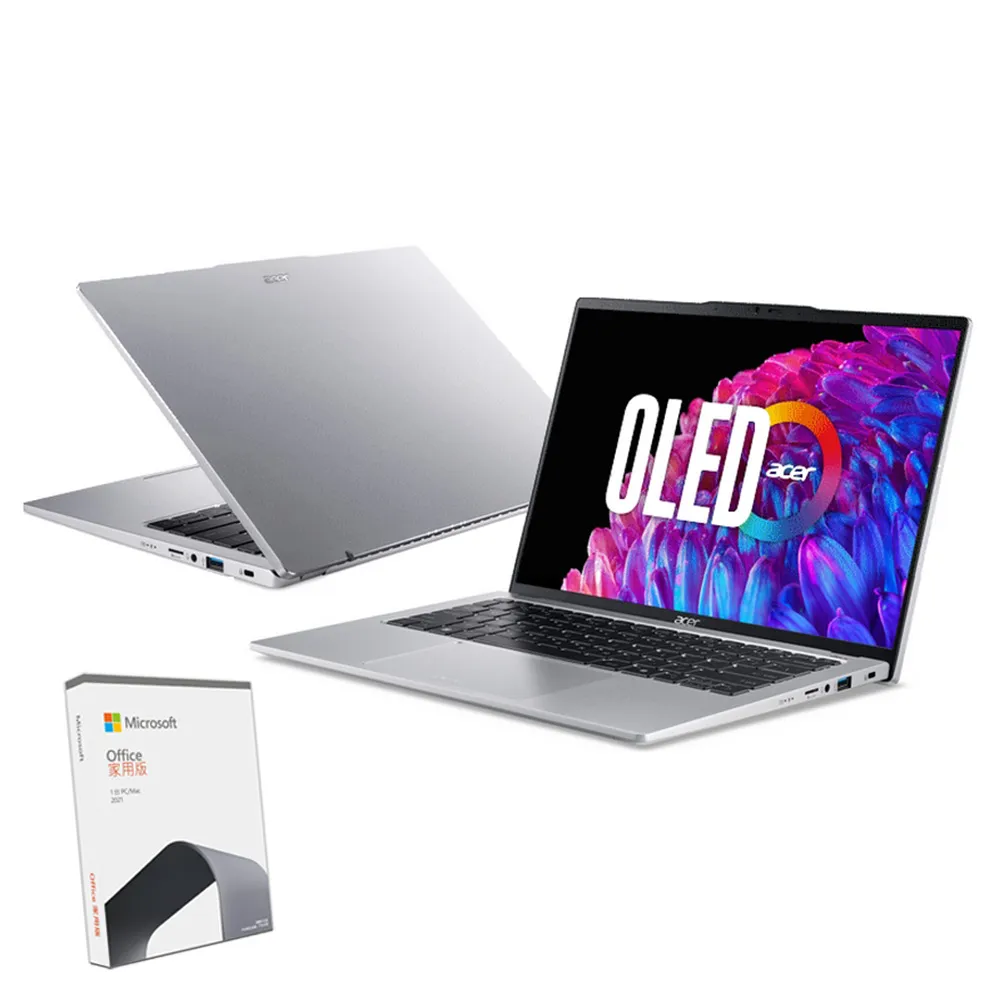 【Acer 宏碁】Office2021組★14吋Ultra5 AI筆電(Swift Go/SFG14-73-50MV/Ultra 5-125H/16G/512G/W11/OLED)