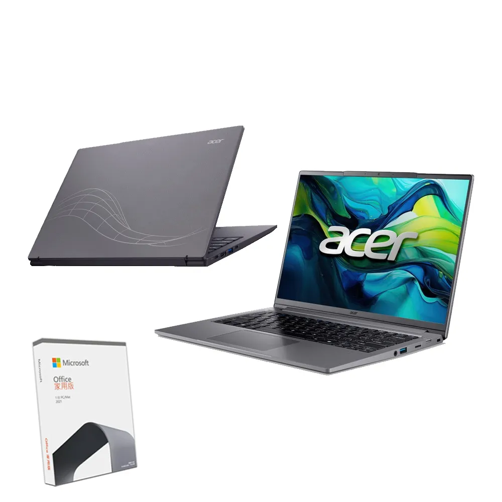 【Acer 宏碁】Office2021組★14吋Ultra5 AI筆電(Swift Lite/SFL14-52M-531X/Ultra 5-125U/16G/512G/W11)