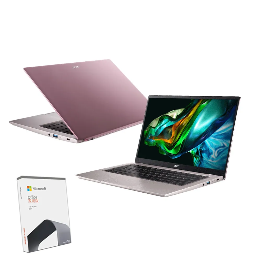 【Acer 宏碁】Office2021組★14吋R5 輕薄筆電(Swift Go/SFG14-41-R15F/R5-7430U/16G/512G/W11)