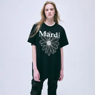 【MARDI MERCREDI】印花短TEE 黑色 經典小雛菊 粉花 寬鬆 UNISEX TSHIRT FLOWERMARDI