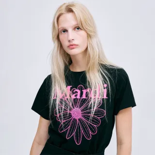 【MARDI MERCREDI】雙11印花短TEE 黑色 經典小雛菊 紫紅花 SLIM TSHIRT FLOWERMARDI