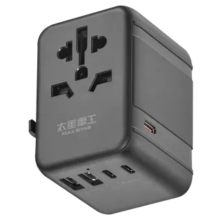 【太星電工】PD35W旅行用插座/5USB-2A3C(萬國極速旅充AA304)