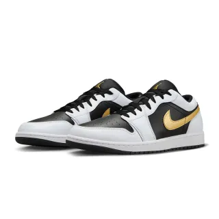 【NIKE 耐吉】Air Jordan 1 Low Reverse Panda 金勾 反轉熊貓 553558-172(AJ1 休閒鞋 男鞋)