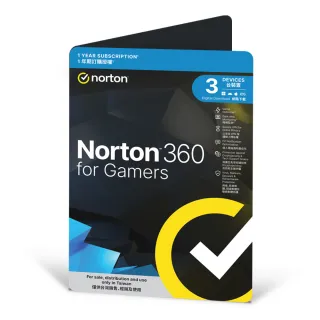 【Norton 諾頓】360電競版-3台裝置1年