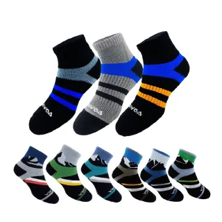 【WOAWOA】3入組 減壓足弓除臭襪/能量激發登山襪(除臭襪 足弓襪 機能襪 登山襪 登山鞋 襪子)