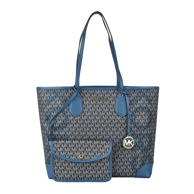 【Michael Kors】MK MICHAEL KORS EVA PVC大型肩背母子包(深藍)