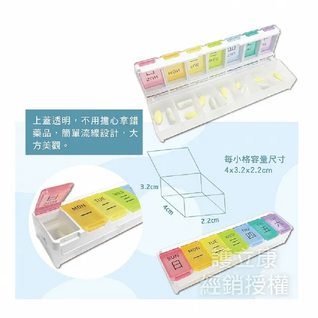 【海夫健康生活館】Fullicon護立康 7日易裝填保健盒 3入(MB042)