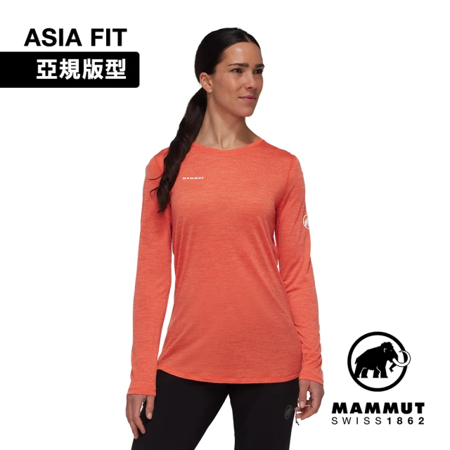 Mammut 長毛象 Tree Wool FL Longsleeve AF W 羊毛混紡快乾抗臭長袖T恤 蜜桃粉 女款 #1016-01710