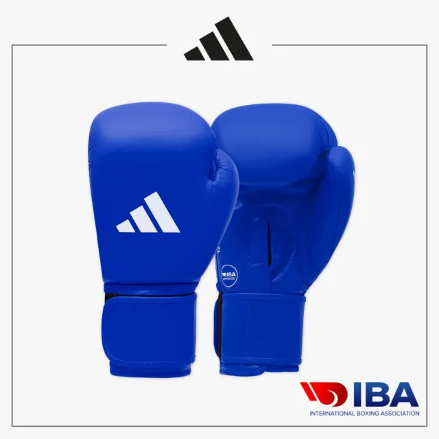 【adidas 愛迪達】IBA認證真皮拳擊手套(初學者 專業訓練 拳擊 泰拳 散打 自由搏擊)