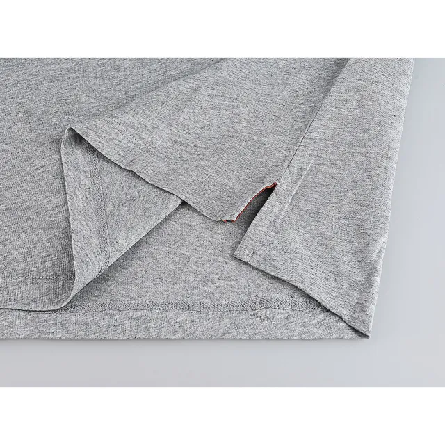 【Paul Smith】PAUL SMITH簡約草寫層次LOGO刺繡設計有機棉圓領短袖T恤(男款/灰)