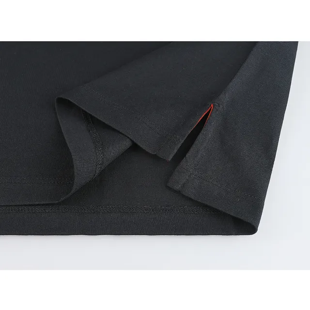 【Paul Smith】PAUL SMITH簡約草寫層次LOGO刺繡設計有機棉圓領短袖T恤(男款/黑)