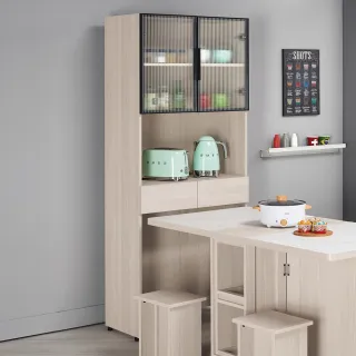 【H&D 東稻家居】多功能收納櫃2.7尺(TCM-09233)