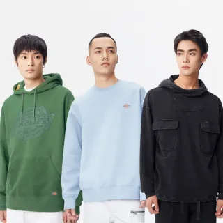 【Dickies】男女款大印花/logo刺繡休閒大學T(多款任選)