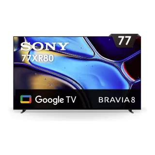 【SONY 索尼】BRAVIA 8 77型 XR OLED 4K HDR Google TV顯示器(Y-77XR80)