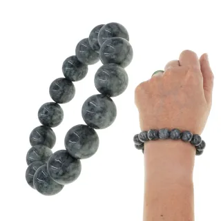 【喜緣玉品】天然翡翠玉石 烏雞 圓滿手珠(送禮首選)